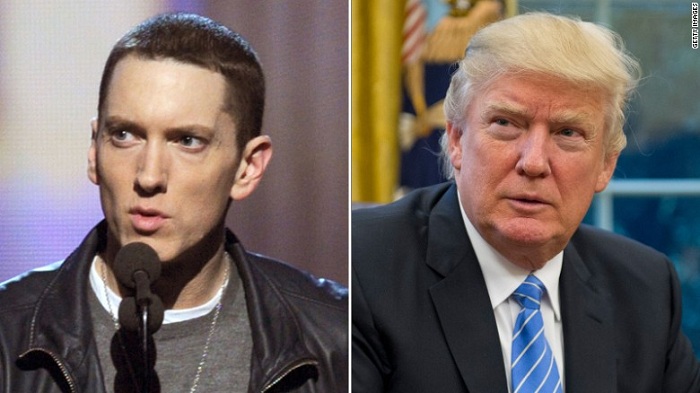 Eminem unleashes on Donald Trump: `I`ll make his whole brand go under`